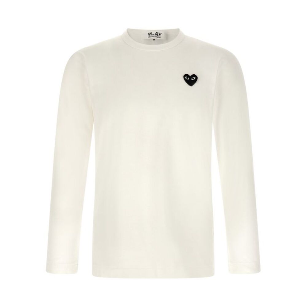 Comme Des Garçons Play White Cotton Men's T-Shirt